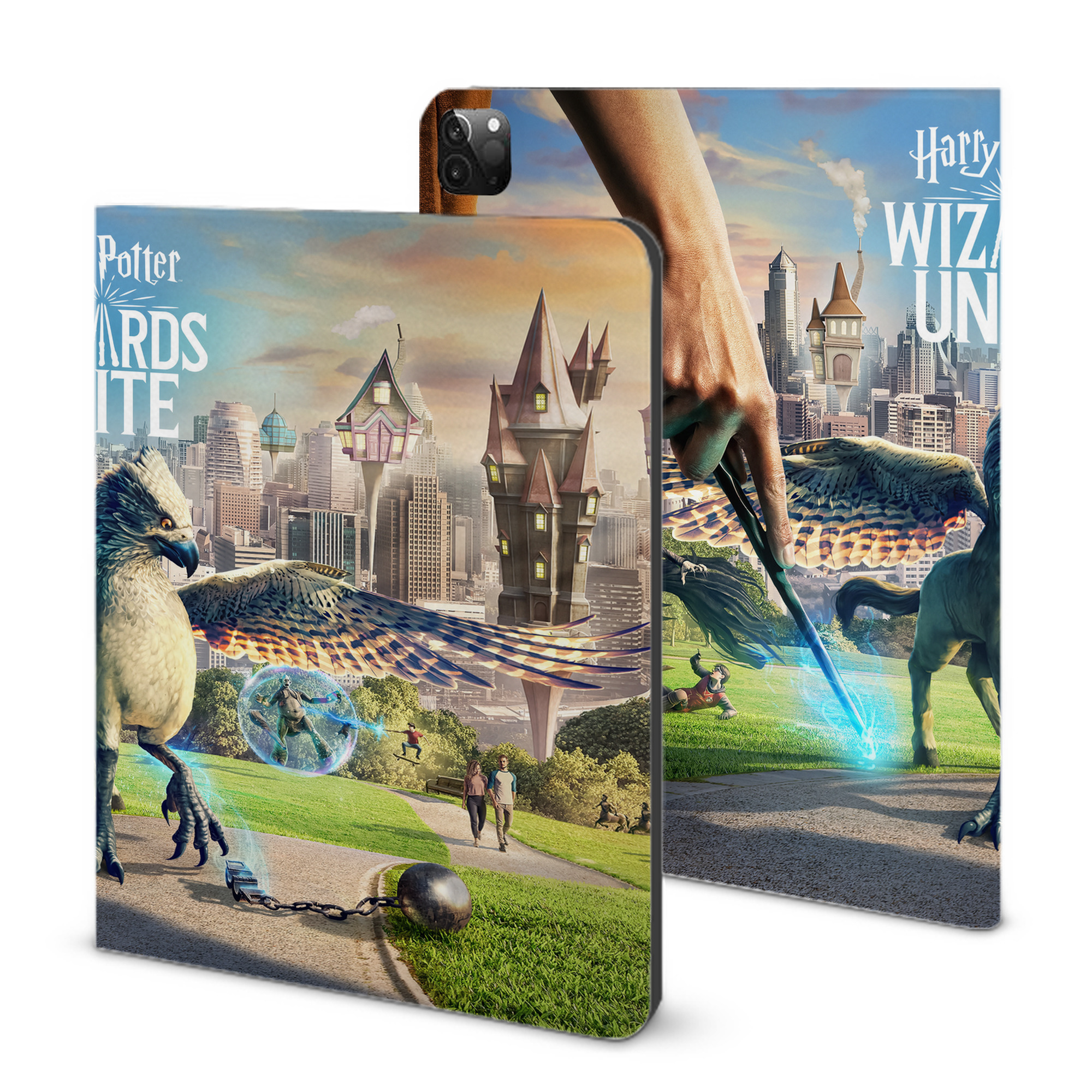 （画像用） Harry Potter ハリー・ポッターシリーズ IPadケース ペンホルダー付き ブックスタイルデザイン
